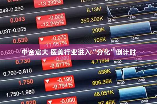 中金宸大 医美行业进入“分化”倒计时